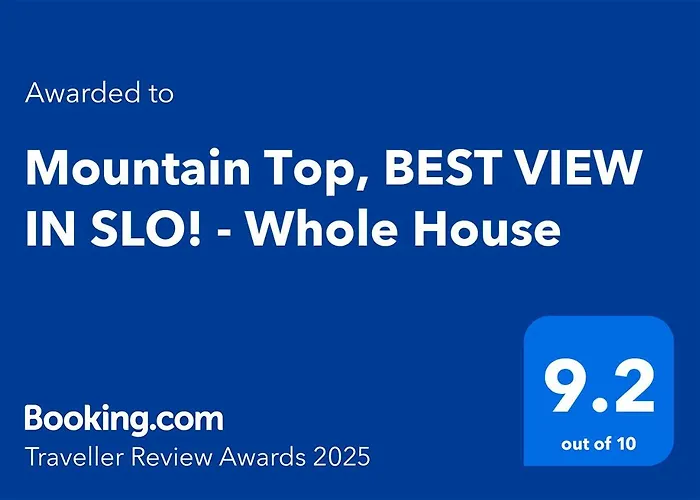 Mountain Top Getaway, Best View In Slo! - Whole House